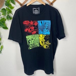 Disney Fab Four Graphic T-Shirt Black Organic cotton XL